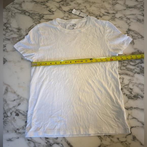 NWT J. Crew Vintage Jersey Classic Fit Crewneck Tee Shirt White Sz Small - Picture 5 of 6